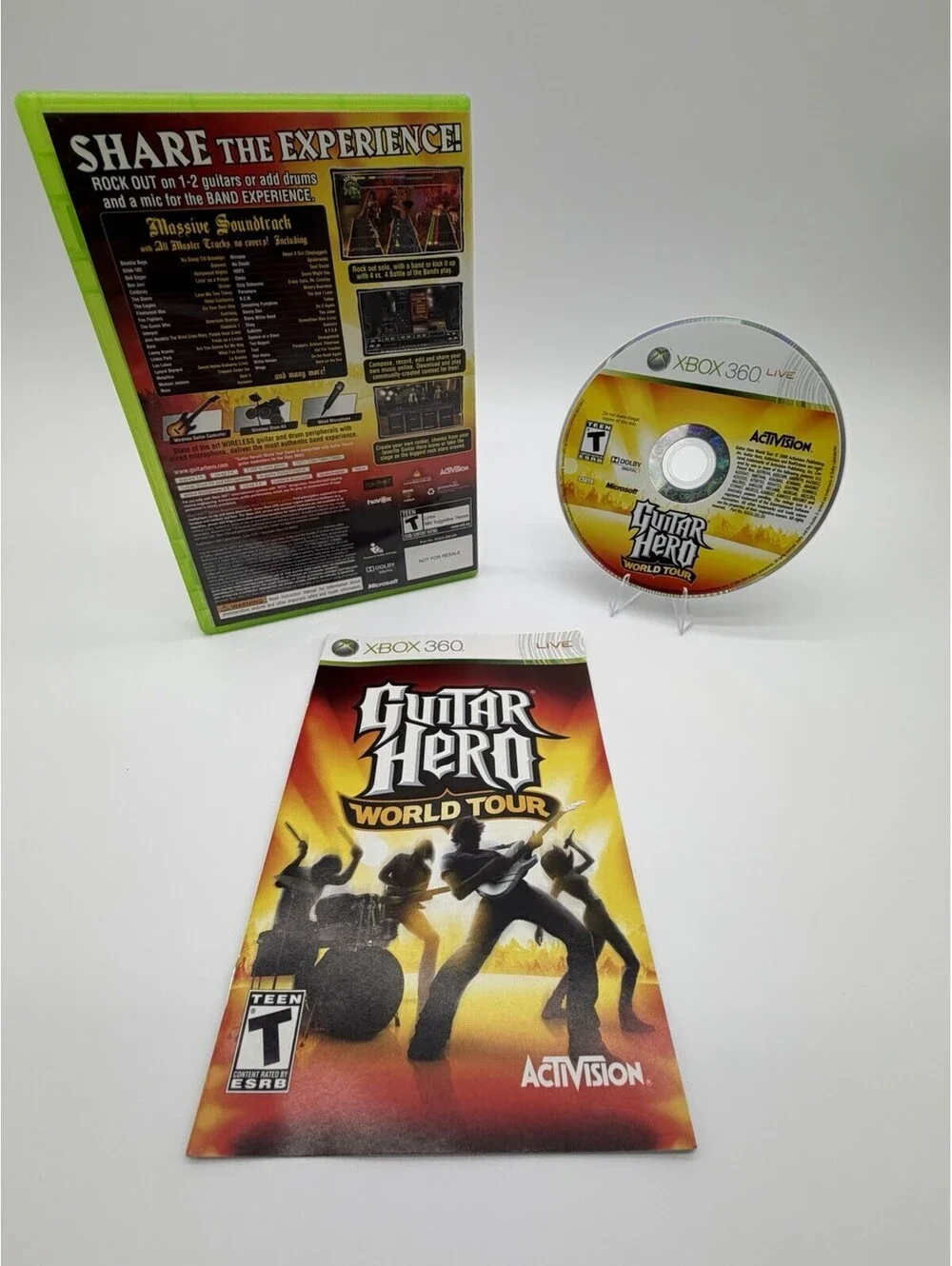 Guitar Hero World Tour - Microsoft Xbox 360 - CIB Complete w/ Manual - Tested